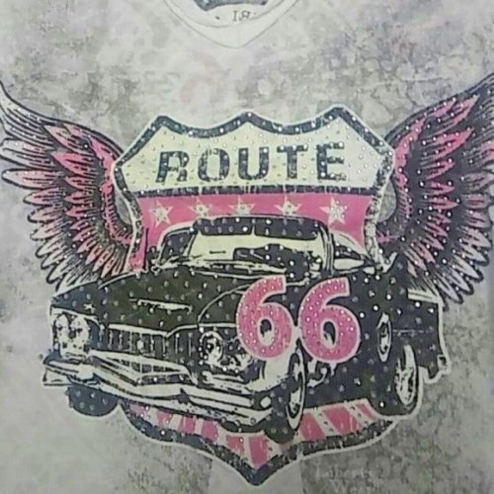 *JUST IN* NWT Liberty Wear Ladies Route 66 Top - Picture 3 of 3
